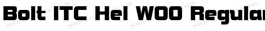 Bolt ITC Hel W00 Regular字体转换